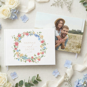 Elegant Wildflower Wedding  Guest Book