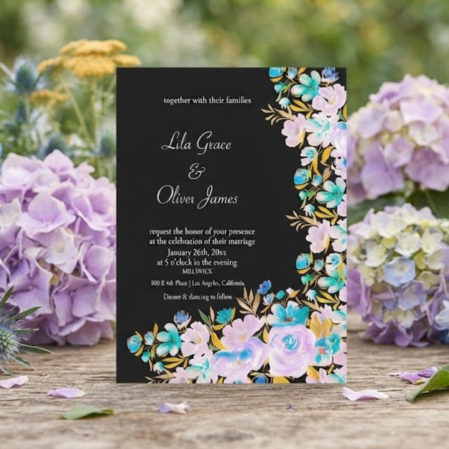 Elegant Wildflower Wedding Invitation (Creator Uploaded)