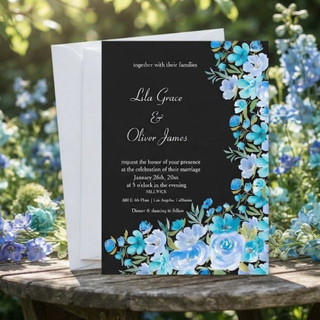 Elegant Wildflower Wedding Invitation (Creator Uploaded)
