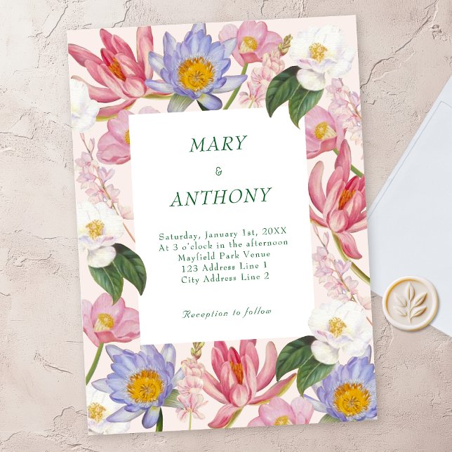 Elegant Wildflower Wedding Invitation (Creator Uploaded)