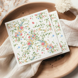 Elegant Wildflower Wedding Napkin