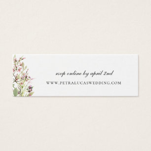 Elegant Wildflower Wedding Website RSVP