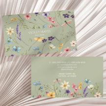 Elegant Wildflower Wild Flower Floral Custom