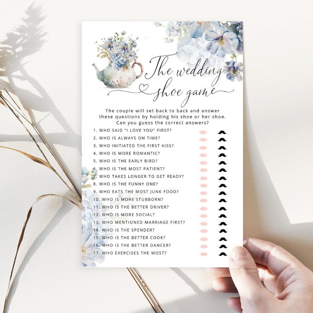 Elegant Wildflowers blue The wedding shoe game (Creator Uploaded)