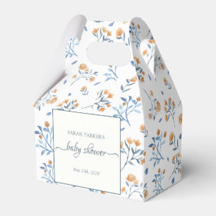 Elegant Wildflowers Boho Baby Shower  Favour Box