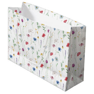 Elegant Wildflowers Large Gift Bag