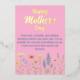 Elegant Wildflowers Mother's Day  