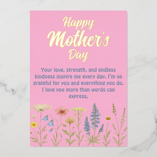 Elegant Wildflowers Mother's Day   (Front)