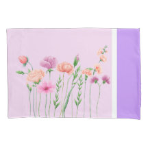Elegant Wildflowers Set of Pillowcases
