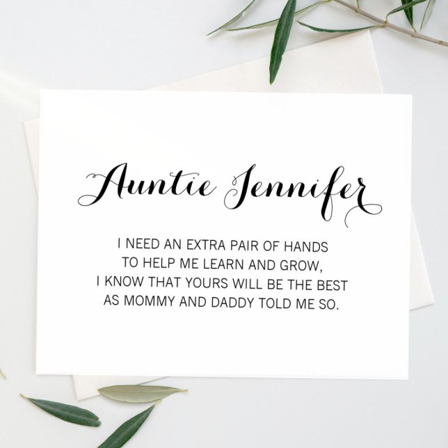 Elegant Will You Be My Godmother Proposal Invitation (Creator Uploaded)