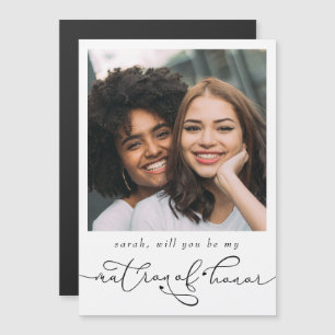 Elegant Will You Be My Matron of Honour Photo  