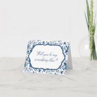 Elegant will you be my something blue? Chic Card