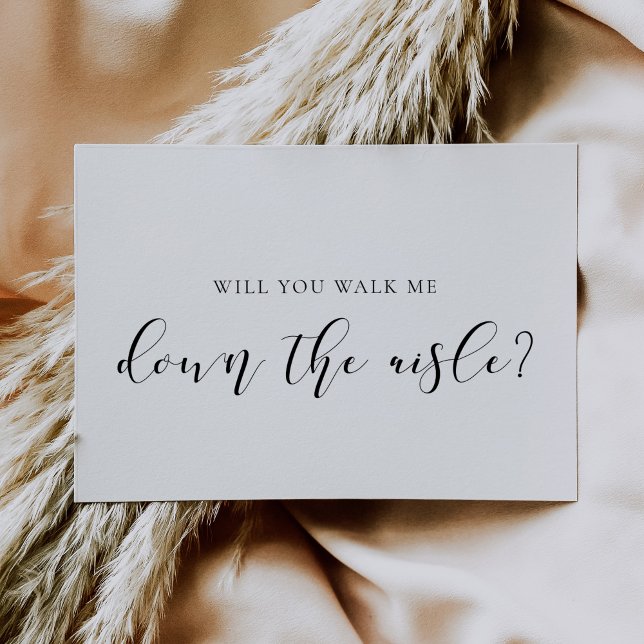 Elegant Will you walk me down the aisle proposal Invitation (Creator Uploaded)