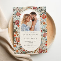 Elegant William Morris Floral Photo Wedding