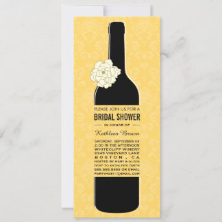 Elegant Wine Bridal Shower Invitations