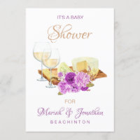 *~*  Elegant Wine Glasses Cheeses BABY SHOWER