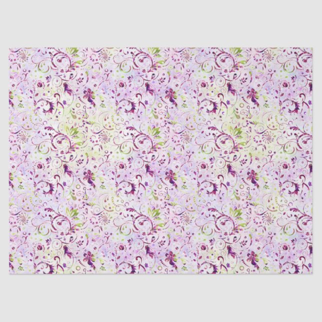 Elegant Wine or Other Tissue Matching Tote Tissue Paper (Front)