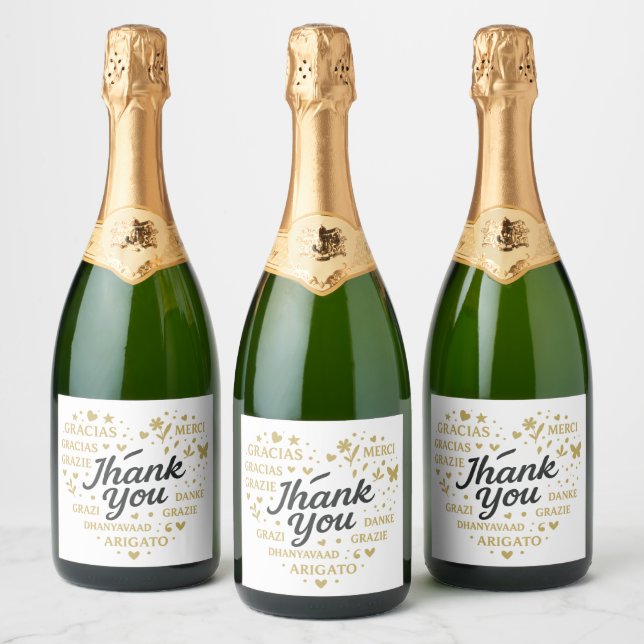 Elegant Wine & Sparkling Labels – Perfect for Gift (Bottles)