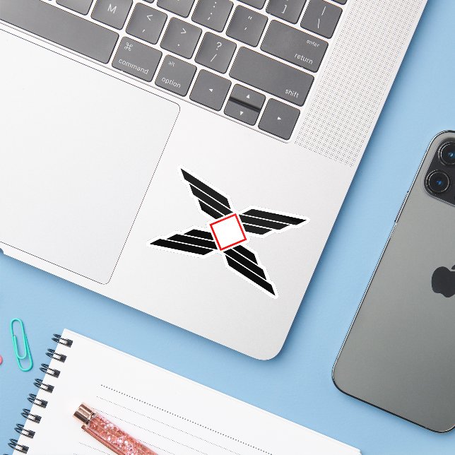 Elegant wing X Letter Monogram (Laptop w/ iPhone)