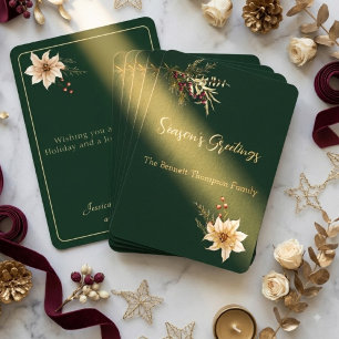 Elegant Winter Botanicals Christmas Gold