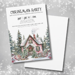 Elegant Winter Christmas Party Invitation