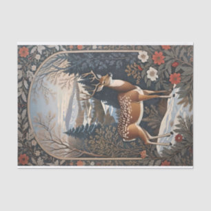 Elegant Winter Deer Nature Design Tissue Paper