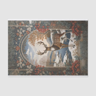 Elegant Winter Deer Winter Scene Tissue Paper