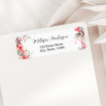 Elegant Winter Floral Bridal Shower Return Address<br><div class="desc">The Elegant Winter Floral Bridal Shower Return Address label features a whimsical winter design, perfect for celebrating a little one during the frosty season. At its heart, the item is adorned with frosty blooms and vibrant winter berries, creating a festive yet elegant ambiance. Soft, icy red tones blend beautifully with...</div>