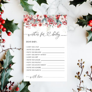 Elegant Winter Floral Wishes for Baby Game