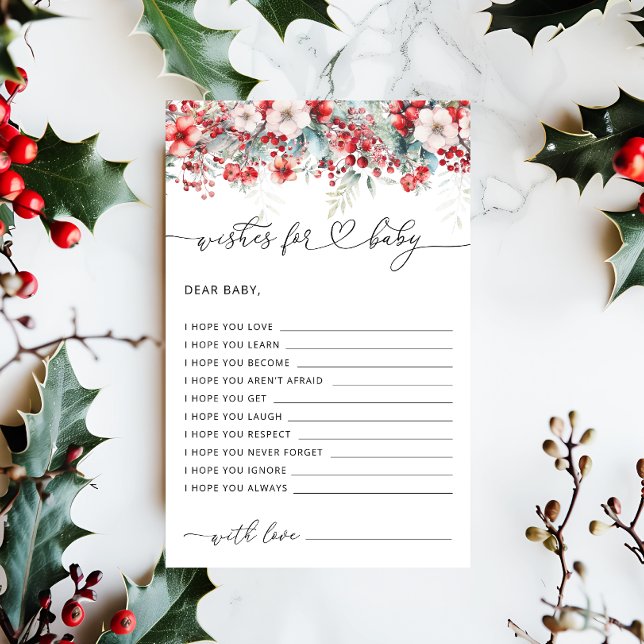 Elegant Winter Floral Wishes for Baby Game (Creator Uploaded)