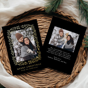 Elegant Winter Foliage Black 2 Photo