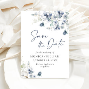 Elegant Winter Foliage Boho Wedding Save the Date