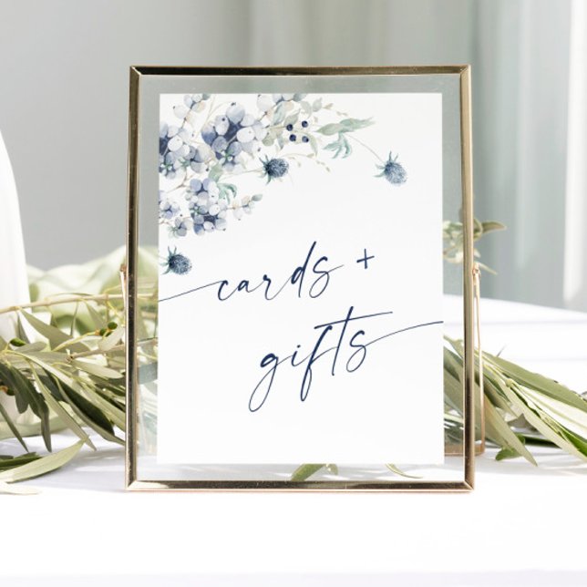 Elegant Winter Foliage Cards & Gifts Wedding Poster (Creator Uploaded)