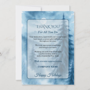 Elegant Winter Forest Corporate Christmas Party Invitation