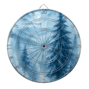 Elegant Winter Forest Corporate Holiday Gifts Dartboard