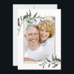 Elegant Winter Greenery Christmas Holiday Photo<br><div class="desc">Elegant Watercolor Winter Greenery Christmas Holiday Photo Card with elegant branches and a faux gold foil frame around your own photo. Easy to customise the text to make this a truly personalised design.</div>