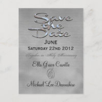 Elegant Winter Save the Date Wedding Reminder