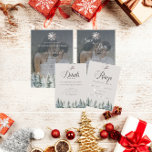 Elegant Winter Snow | Christmas Wedding Invitation<br><div class="desc">Elegant Winter Snow | Christmas Wedding Invitations.</div>