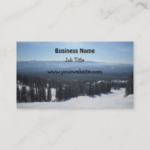 Elegant Winter Snow Scene Business Card