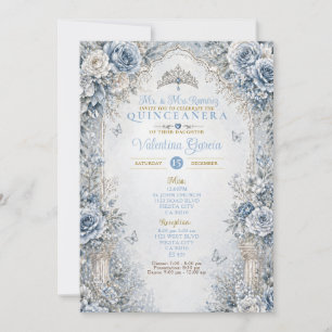 Elegant Winter Sweet 15 Quinceanera Invitation