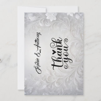 Elegant Winter-wedding Heart Wedding Invitation