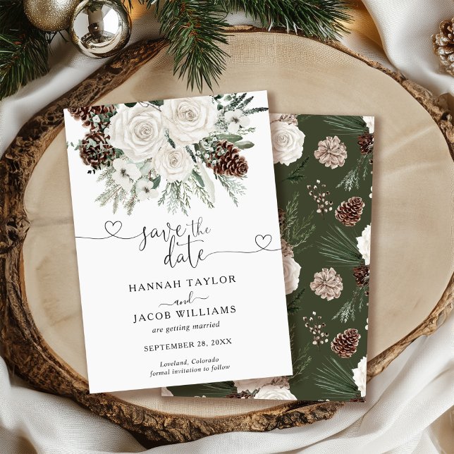 Elegant Winter Wedding Save The Date (Creator Uploaded)