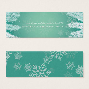 Elegant Winter Wedding Website RSVP