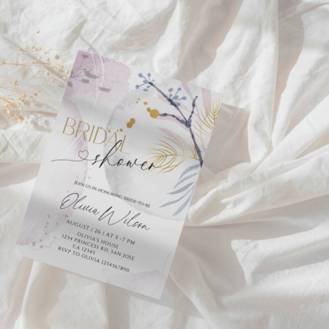 Elegant Winter Wonderland Bridal Shower Party Invitation (Creator Uploaded)