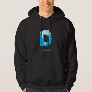 Elegant Winter's design of letter D Hoodie