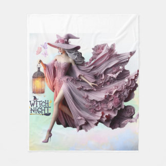 Elegant Witch Night Enchanting Halloween Blanket