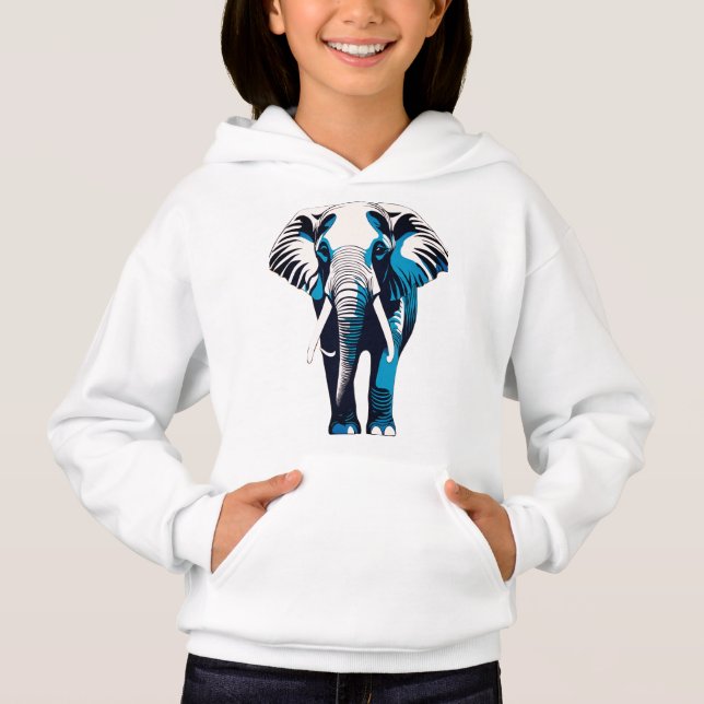 Elegant Woman-Elephant Outline Design -  (Front)