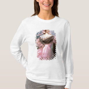 Elegant woman in a rose garden T-Shirt