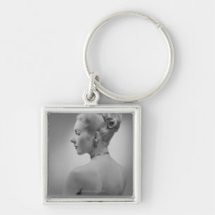 Elegant Woman Key Ring