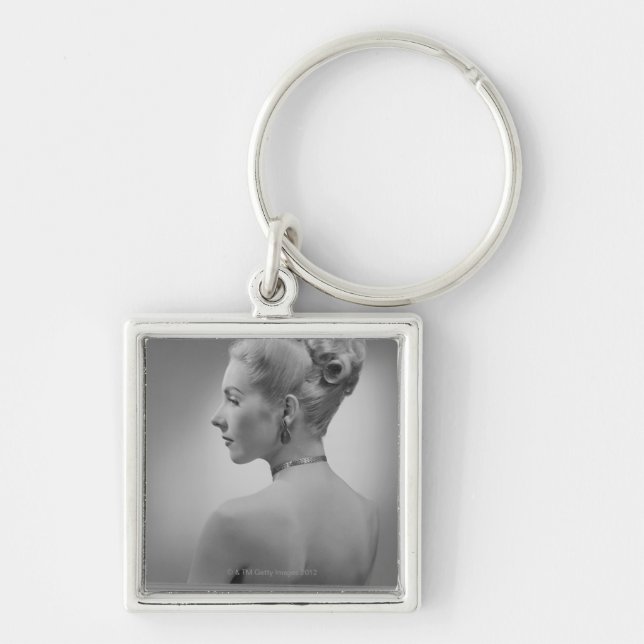 Elegant Woman Key Ring (Front)
